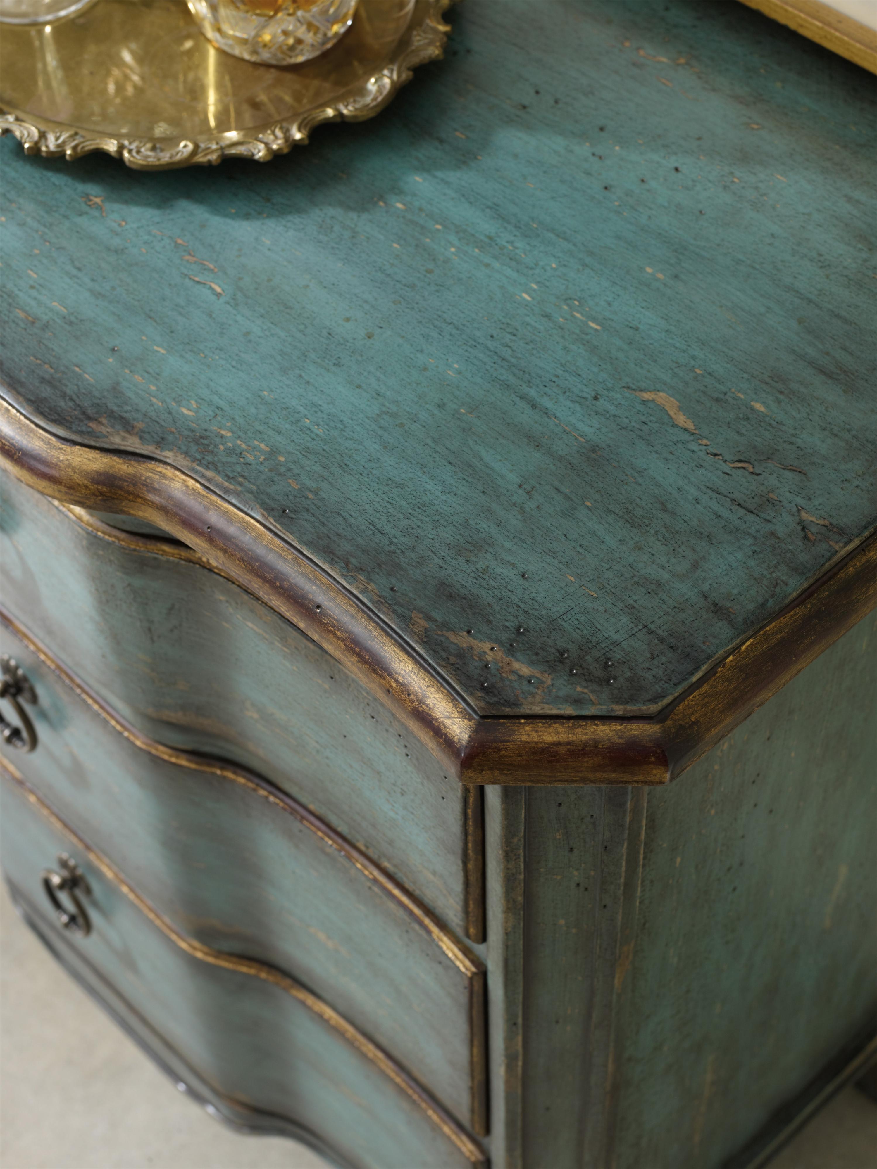 Hooker Furniture Living Room Accents 50050878 Three Drawer Turquoise